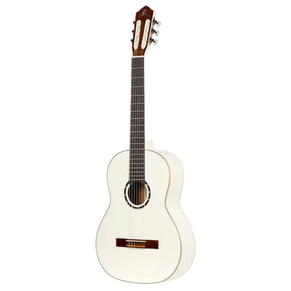 Ortega Classical Guitars White Ortega R121WH Family Series Classical Guitar with Bag 