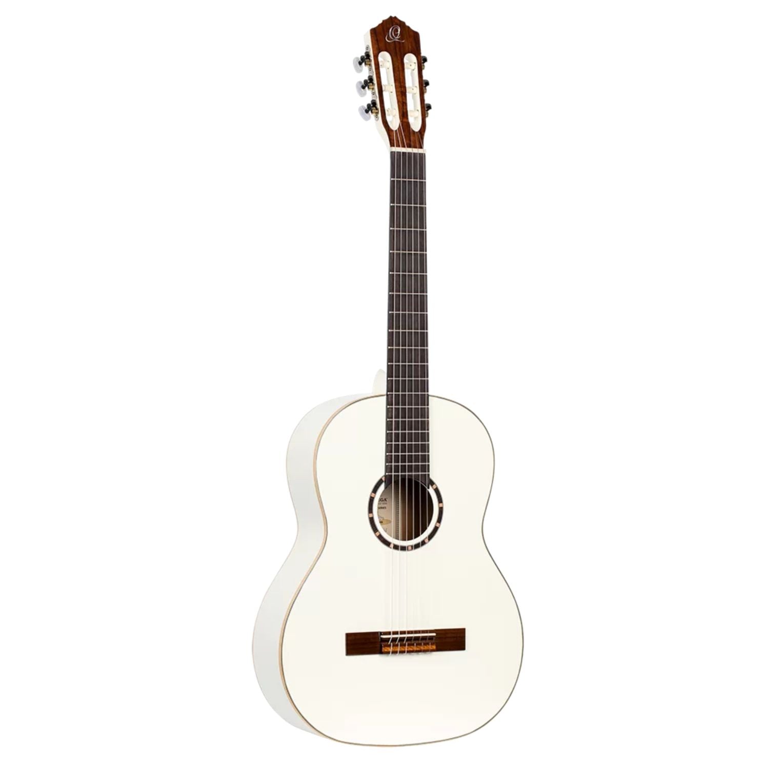 Ortega Classical Guitars White Ortega R121WH Family Series Classical Guitar with Bag 