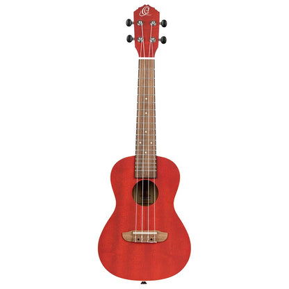 Ortega Concert Ukuleles Fire Red Ortega RUFIRE Earth Series Okoume Concert Ukulele 