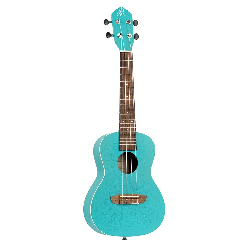 Ortega Concert Ukuleles Lagoon Turquoise Ortega Earth Series Okoume Concert Ukulele