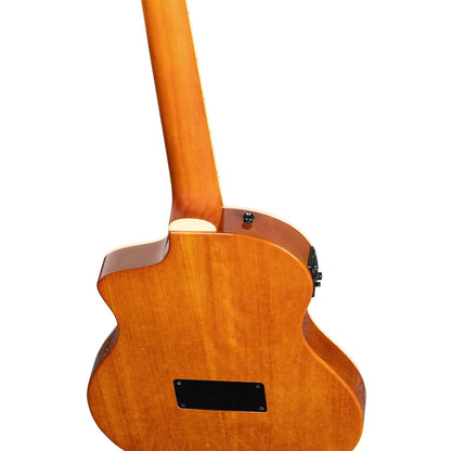 Ortega Electro Acoustic Guitars Blue Ortega RTPDLX TourPlayer Series Electro Acoustic Guitar with Bag