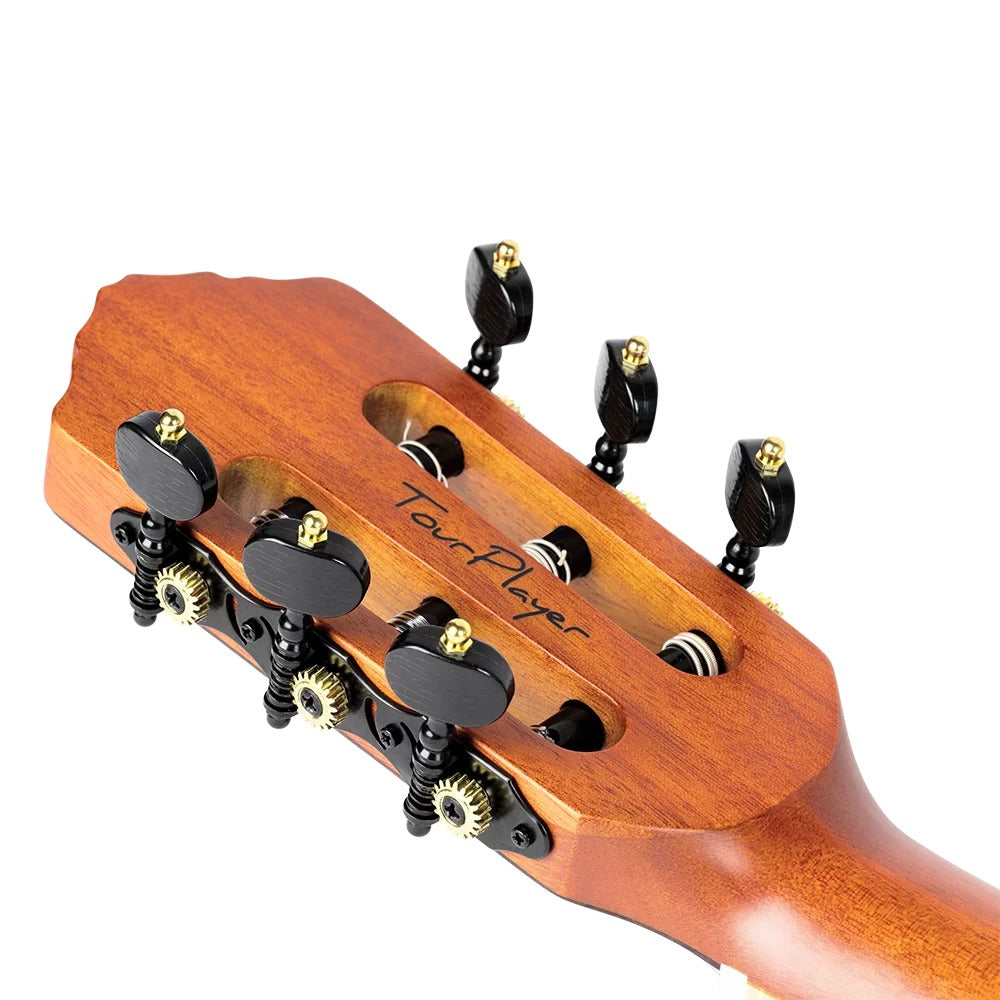 Ortega Electro Acoustic Guitars Blue Ortega RTPDLX TourPlayer Series Electro Acoustic Guitar with Bag