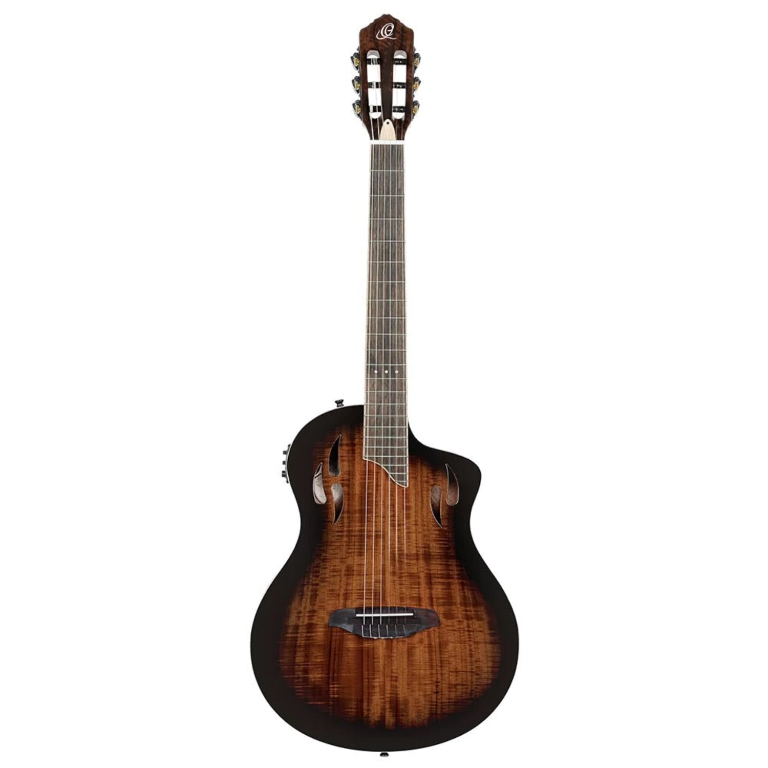 Ortega Electro Acoustic Guitars Burst Ortega RTPDLX-ACA TourPlayer Series Electro Acoustic Guitar with Bag #color_burst