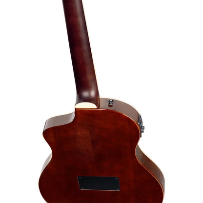 Ortega Electro Acoustic Guitars Burst Ortega RTPDLX-ACA TourPlayer Series Electro Acoustic Guitar with Bag 