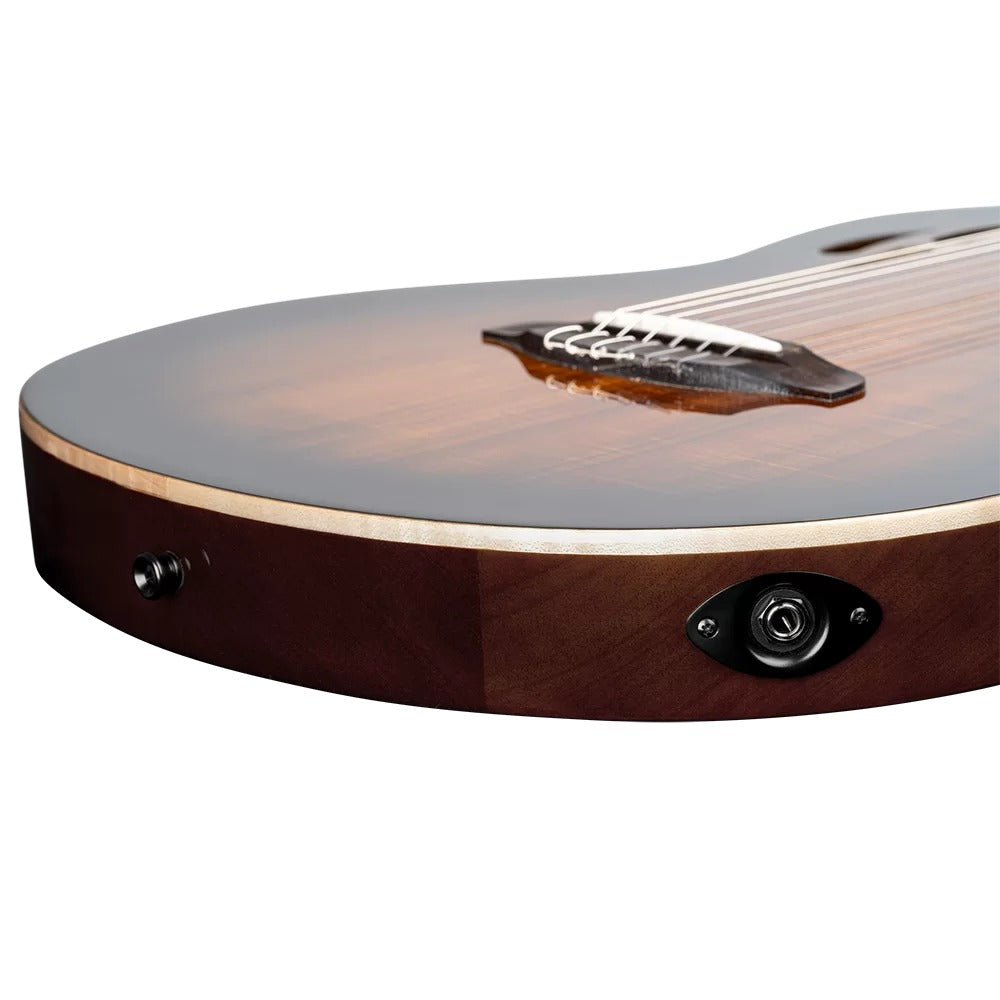 Ortega Electro Acoustic Guitars Burst Ortega RTPDLX-ACA TourPlayer Series Electro Acoustic Guitar with Bag 