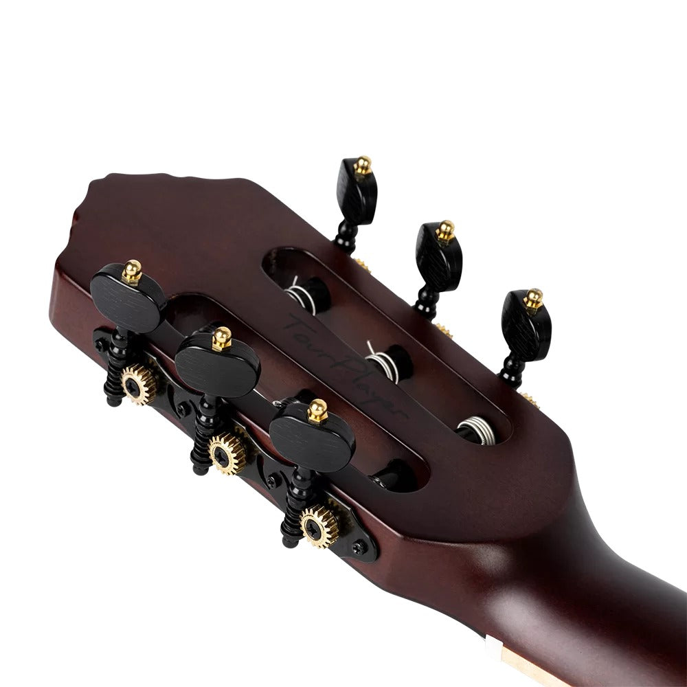 Ortega Electro Acoustic Guitars Burst Ortega RTPDLX-ACA TourPlayer Series Electro Acoustic Guitar with Bag 