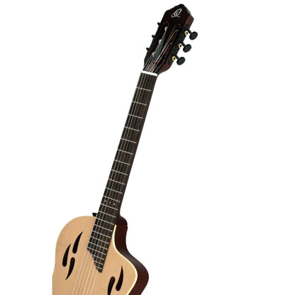 Ortega Electro Acoustic Guitars Natural Ortega RTPSTD TourPlayer Series Classical Electro Acoustic Guitar with Bag 
