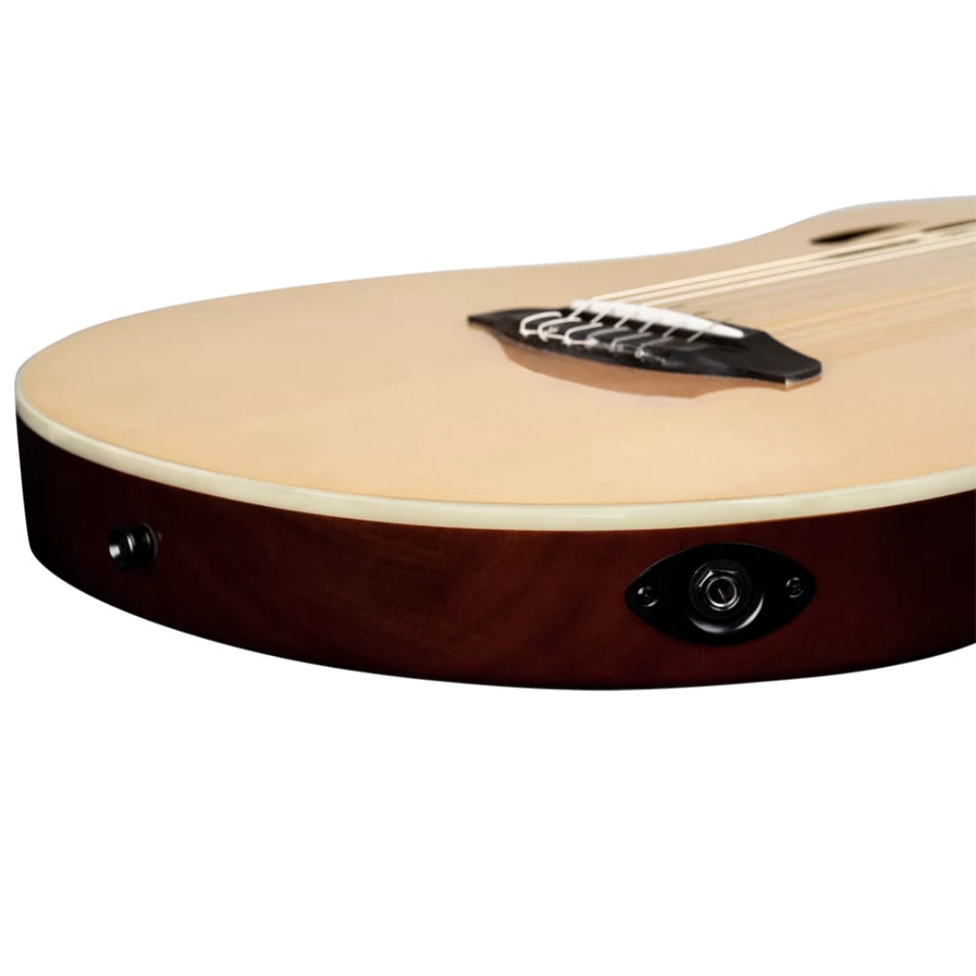 Ortega Electro Acoustic Guitars Natural Ortega RTPSTD TourPlayer Series Classical Electro Acoustic Guitar with Bag 