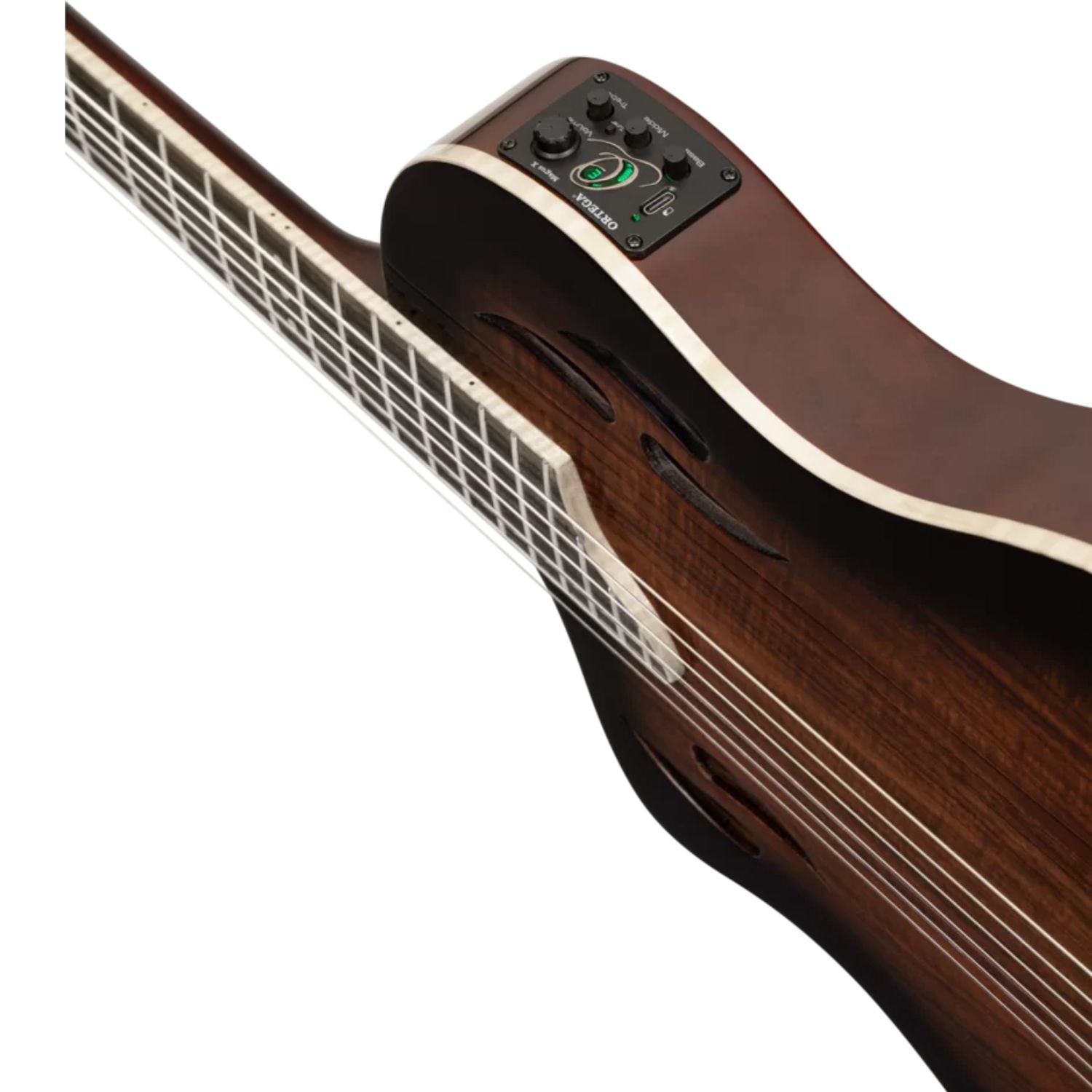 Ortega Electro Acoustic Guitars Ortega RTPDLX-ACA-L TourPlayer Series Classical Electro Acoustic Guitar with Bag - Left Handed