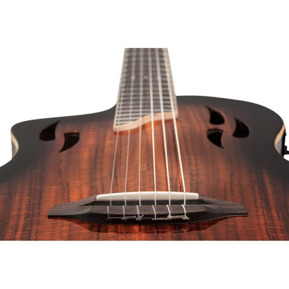 Ortega Electro Acoustic Guitars Ortega RTPDLX-ACA-L TourPlayer Series Classical Electro Acoustic Guitar with Bag - Left Handed