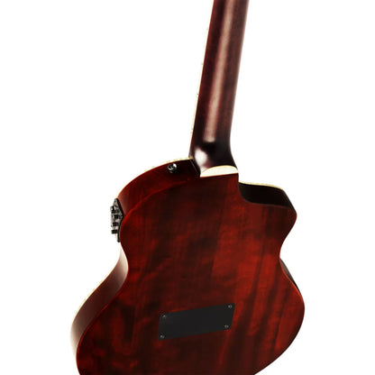 Ortega Electro Acoustic Guitars Ortega RTPDLX-ACA-L TourPlayer Series Classical Electro Acoustic Guitar with Bag - Left Handed