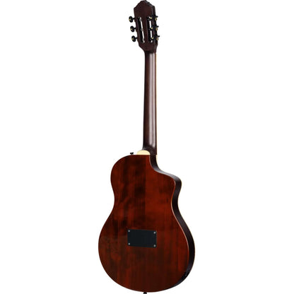 Ortega Electro Acoustic Guitars Ortega RTPDLX-ACA-L TourPlayer Series Classical Electro Acoustic Guitar with Bag - Left Handed