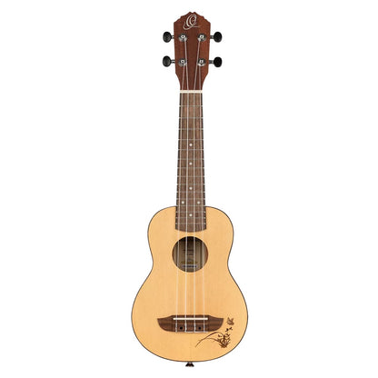 Ortega Soprano Ukuleles Natural Ortega RU5-SO Bonfire Series Sapele Soprano Ukulele 