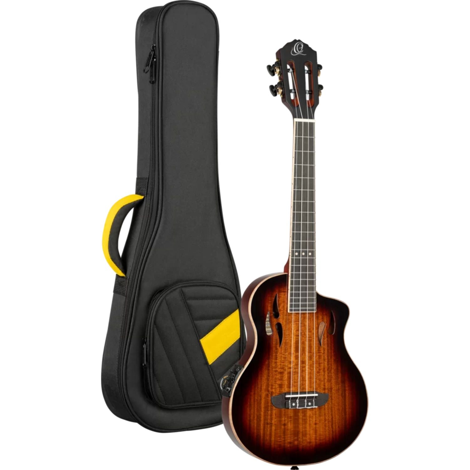 Ortega Tenor Ukuleles Gloss burst Ortega RTPX-U-ACA TourPlay Series Tenor Ukulele with Bag 