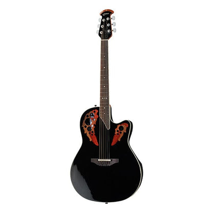 Ovation Electro Acoustic Guitars Black Ovation 2778AX Cutaway Electro Acoustic Guitar