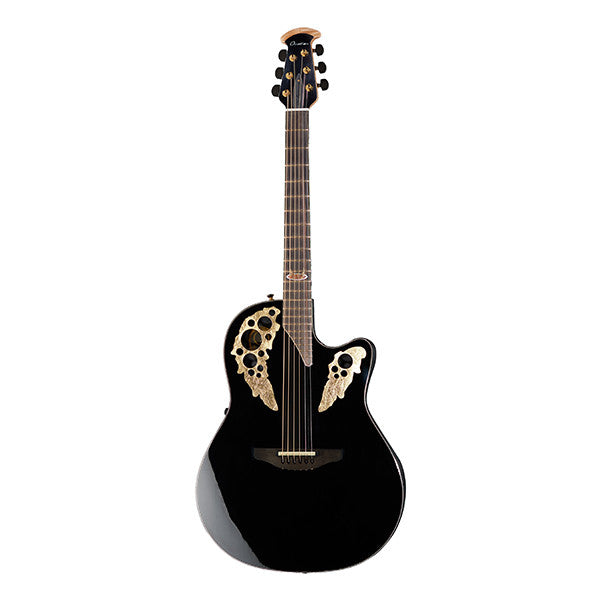 Ovation Electro Acoustic Guitars Ovation 2078AV50-5 50th Anniversary Custom Elite Cutaway Electro Acoustic Guitar - Black
