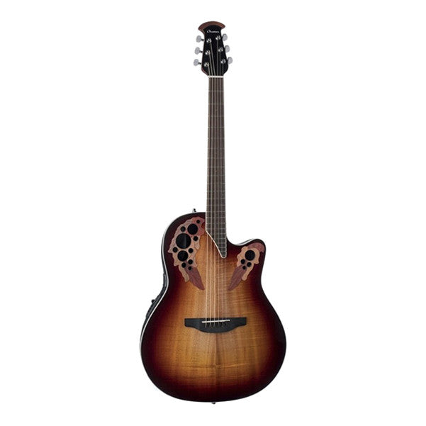 Ovation Electro Acoustic Guitars Ovation CE48P Elite Plus Cutaway Electro Acoustic Guitar - Koa Burst
