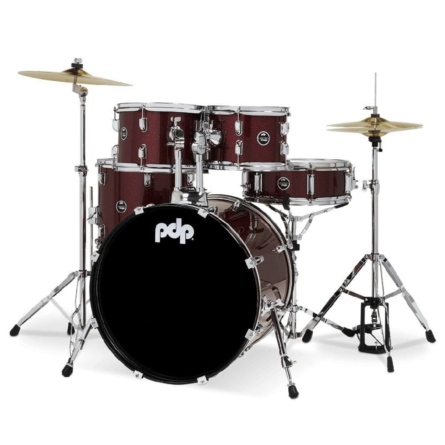 Pacific Drums And Percussion Acoustic Drum Kits Pacific Drums And Percussion PDCE2015KT 5 Piece Center Stage Series Complete Acoustic Drumkit