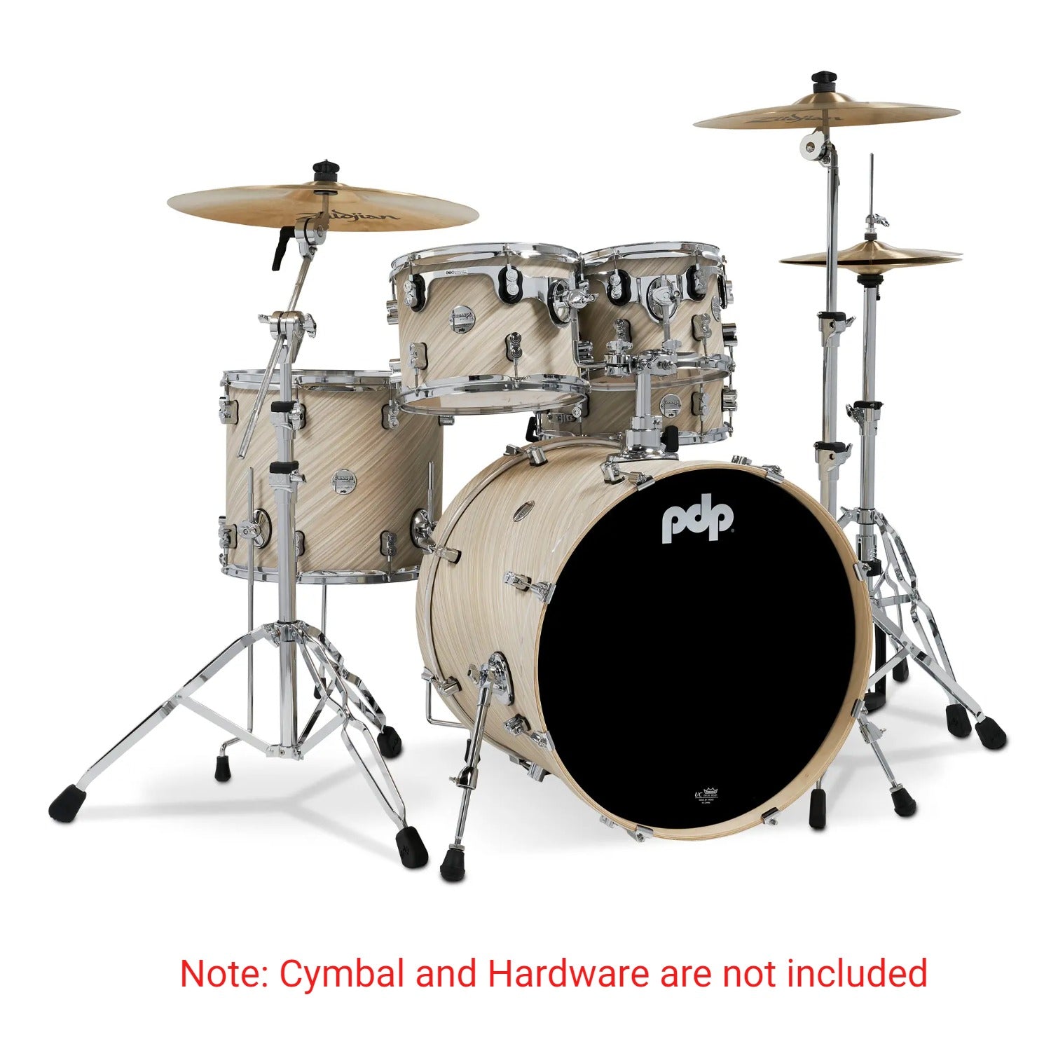 Pacific Drums And Percussion Acoustic Drum Kits Pacific Drums And Percussion PDCM2215 5 Piece Concept Maple Series Acoustic Drumkit #color_twisted-ivory-finish-ply