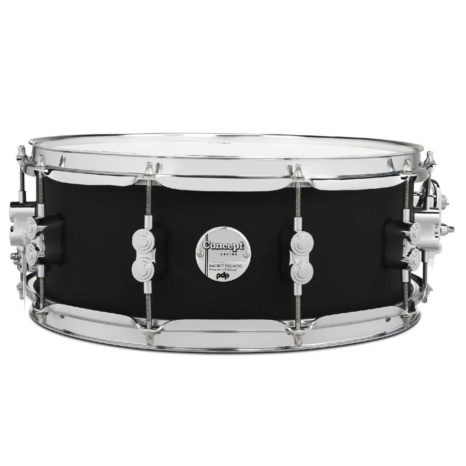 Pacific Drums And Percussion Snare Drums Satin Black Pacific Drums And Percussion PDCM-5514 5.5x14" Concept Maple Snare Drum 