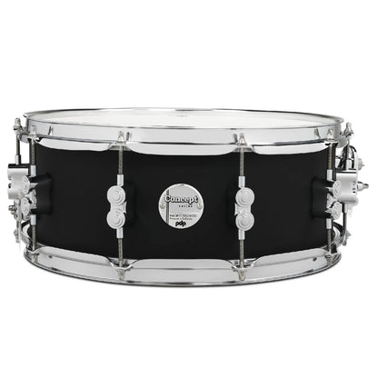 Pacific Drums And Percussion Snare Drums Satin Black Pacific Drums And Percussion PDCM-5514 5.5x14" Concept Maple Snare Drum 