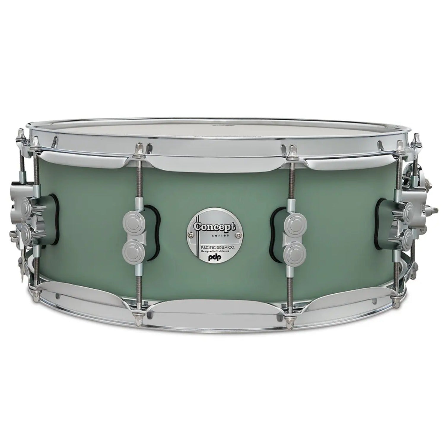 Pacific Drums And Percussion Snare Drums Satin Seafoam Pacific Drums And Percussion PDCM-5514 5.5x14" Concept Maple Snare Drum #color_satin-seafoam