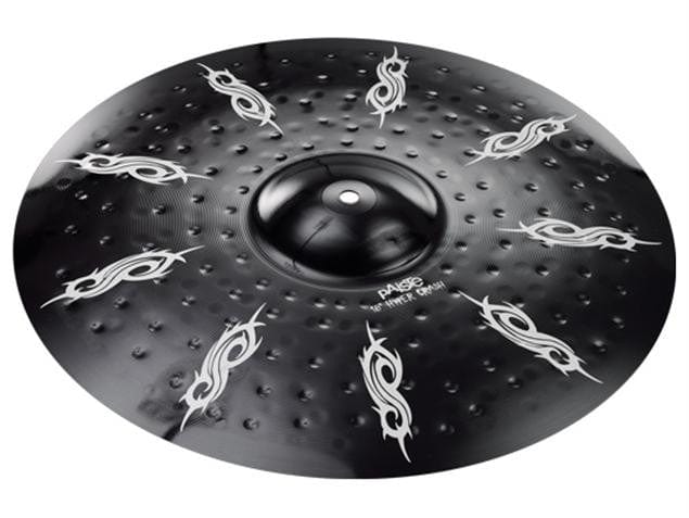 Paiste Crash Cymbals 16 Inch Paiste Black Alpha Joey Jordison Hyper Crash Cymbal