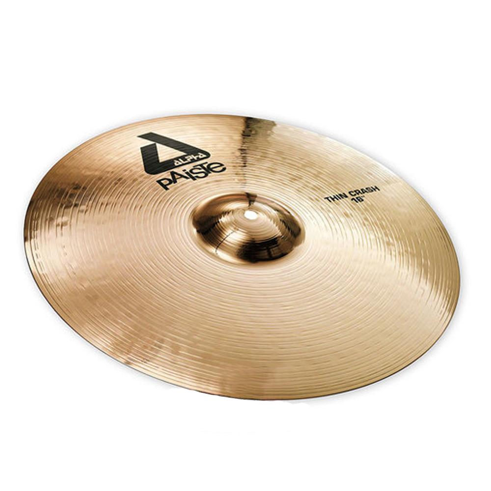 paiste crash cymbals paiste alpha b 16inch thin crash cymbal