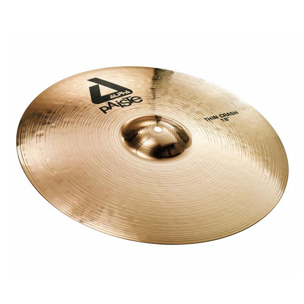 paiste crash cymbals paiste alpha b 18inch thin crash cymbal