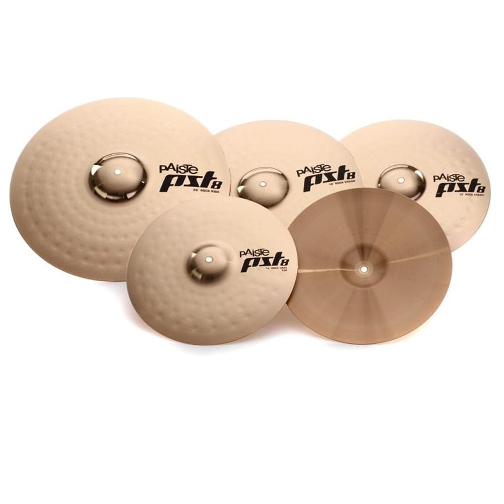 Paiste Cymbal Packs Paiste PST-8 Reflector Cymbal Pack Plus 16-Inch Crash Cymbal