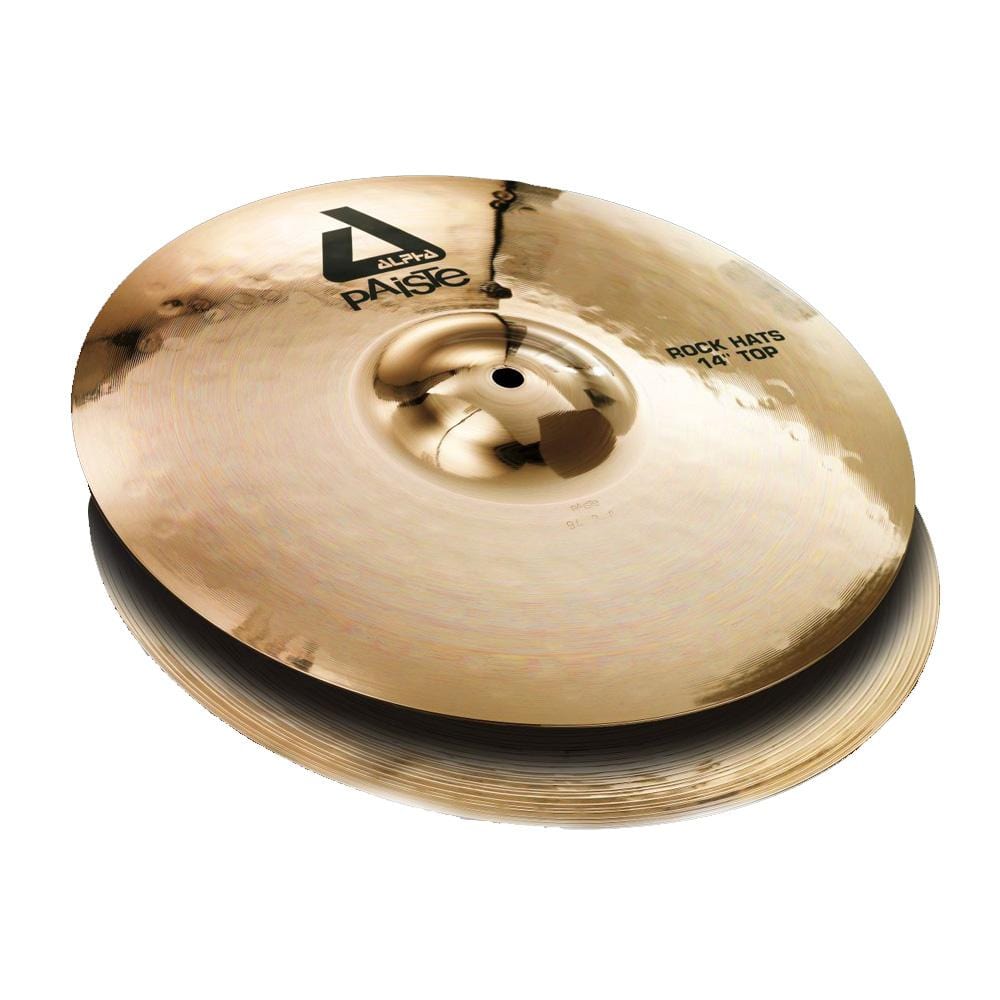 paiste hi hat cymbals paiste alpha b rock 14-inch hi hat cymbal