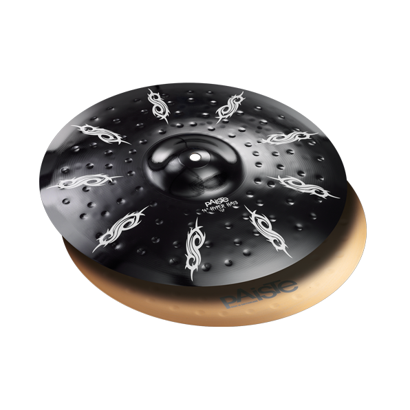 paiste hi hat cymbals paiste black alpha joey jordison hyper hats 14inch hi-hat cymbal