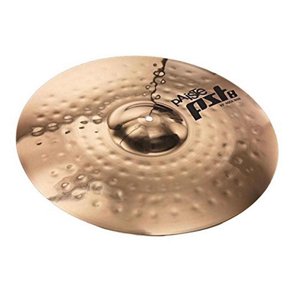 paiste ride cymbals paiste pst 8 reflector 22-inch rock ride cymbal