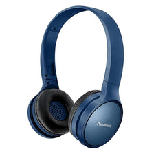 Panasonic Headphones Blue Panasonic RP-HF410BGC Overhead Street Wireless Bluetooth Headphones