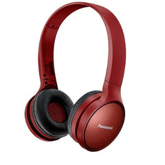 Panasonic Headphones Red Panasonic RP-HF410BGC Overhead Street Wireless Bluetooth Headphones