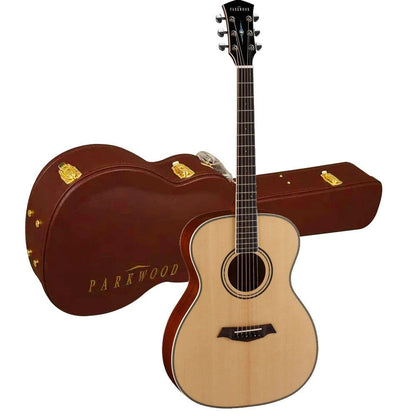 parkwood acoustic guitars parkwood p620 om orchestra acoustic guitar with case