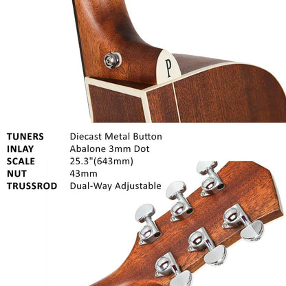 parkwood electro acoustic guitars parkwood s66 dreadnought cutaway electro acoustic guitar with gigbag