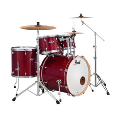 Pearl Acoustic Drum Kits Black Cherry Glitter Pearl EXX725SP 5 Piece Hybrid Shell Pack Acoustic Drum Kit