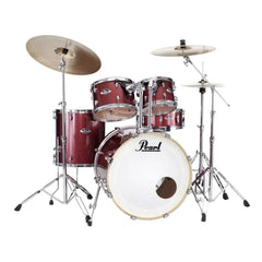 Pearl Acoustic Drum Kits Burgundy Pearl EXX725SP 5 Piece Hybrid Shell Pack Acoustic Drum Kit