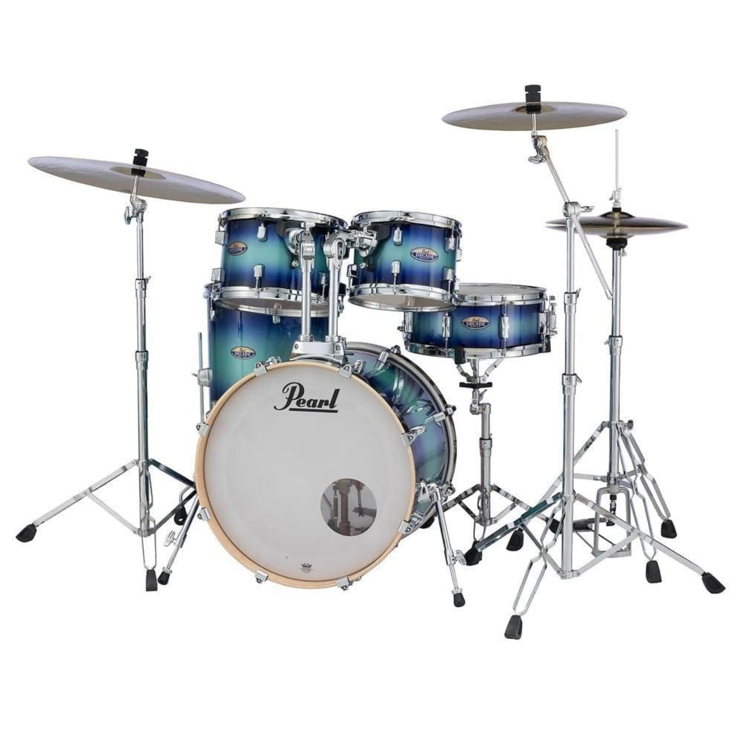 pearl acoustic drum kits faded glory pearl decade maple 5pcs hybrid shell pack drumset#color_faded-glory