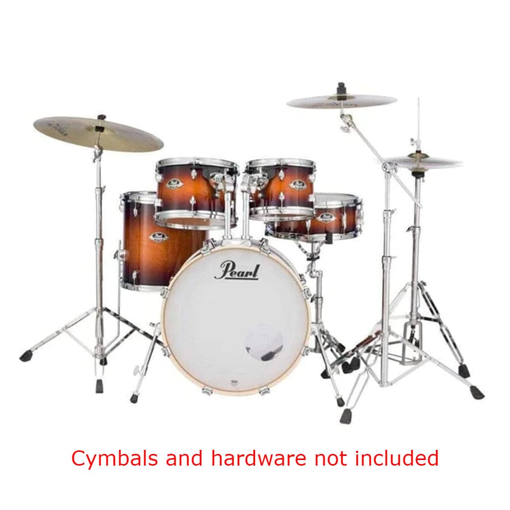 pearl acoustic drum kits gloss tobacco burst pearl drums exl725spc export lacquer 5 pcs hybrid shell pack   #color_gloss-tobacco-burst