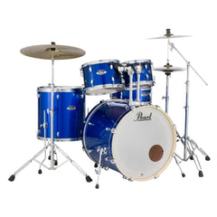 Pearl Acoustic Drum Kits High Voltage Blue Pearl Exx 5 Piece Hybrid Shell Pack Acoustic Drum Kit