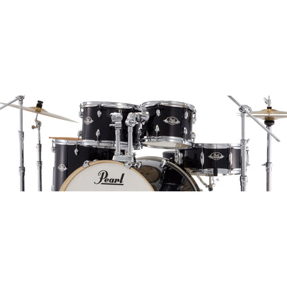 Pearl Acoustic Drum Kits Jet Black Pearl RS505C/C 5Pcs Roadshow Acoustic Drum Set with Stands & Cymbals