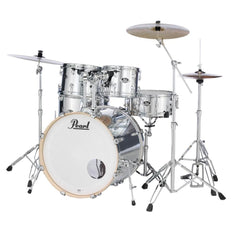 Pearl Acoustic Drum Kits Mirror Chrome Pearl Exx 5 Piece Hybrid Shell Pack Acoustic Drum Kit