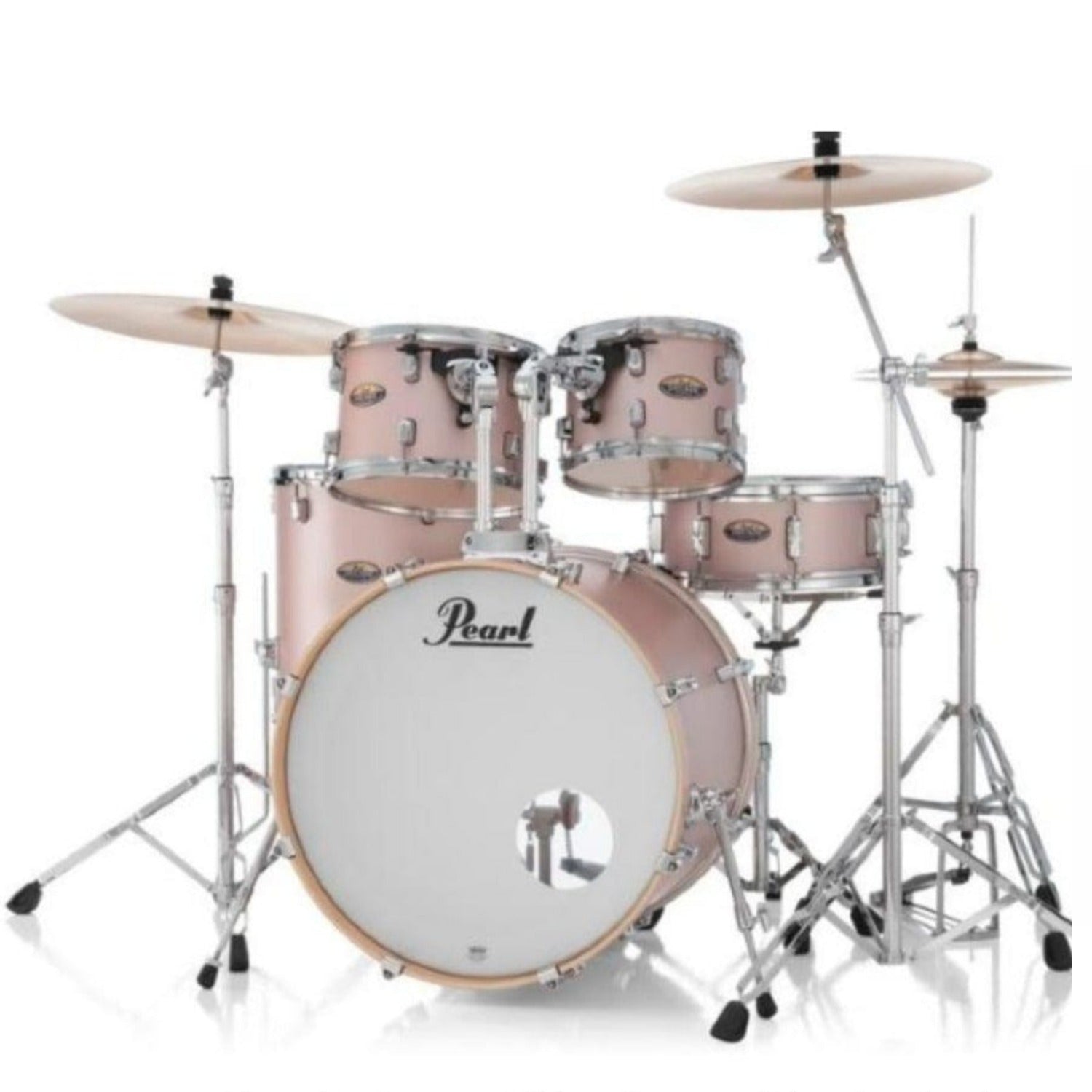Pearl Acoustic Drum Kits Rose Mirage Pearl Decade Maple 5pcs Hybrid Shell Pack Drumset #color_rose-mirage