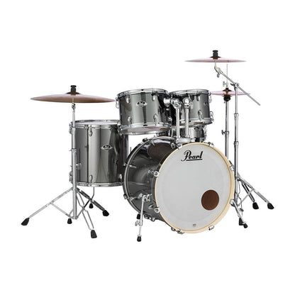 Pearl Acoustic Drum Kits Smokey Chrome Pearl Exx 5 Piece Hybrid Shell Pack Acoustic Drum Kit