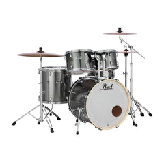 Pearl Acoustic Drum Kits Smokey Chrome Pearl Exx 5 Piece Hybrid Shell Pack Acoustic Drum Kit