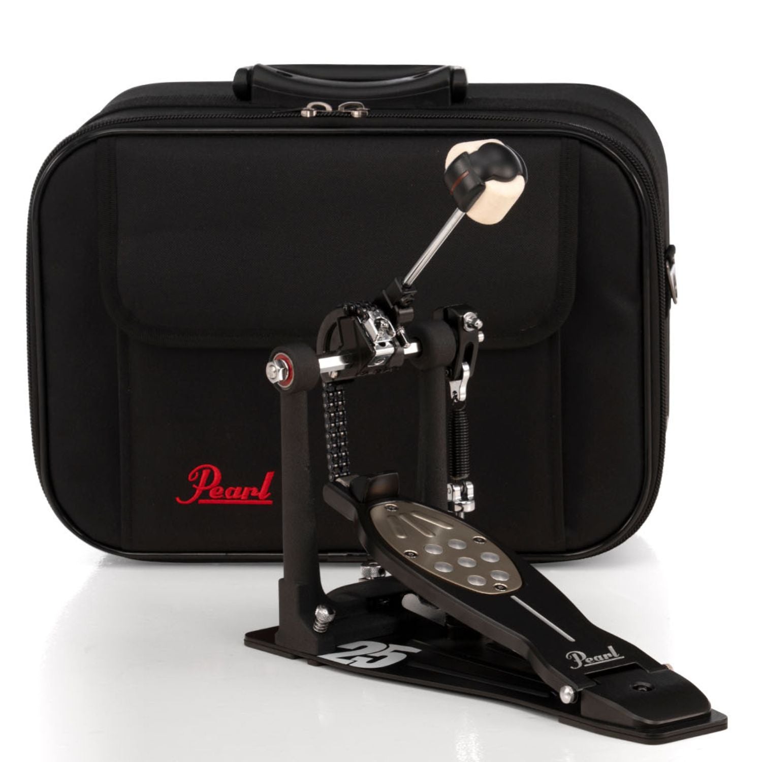 Pearl Bass Drum Pedals Black Pearl P-2050C Eliminator Chain Drive Single Bass Drum Pedal 
