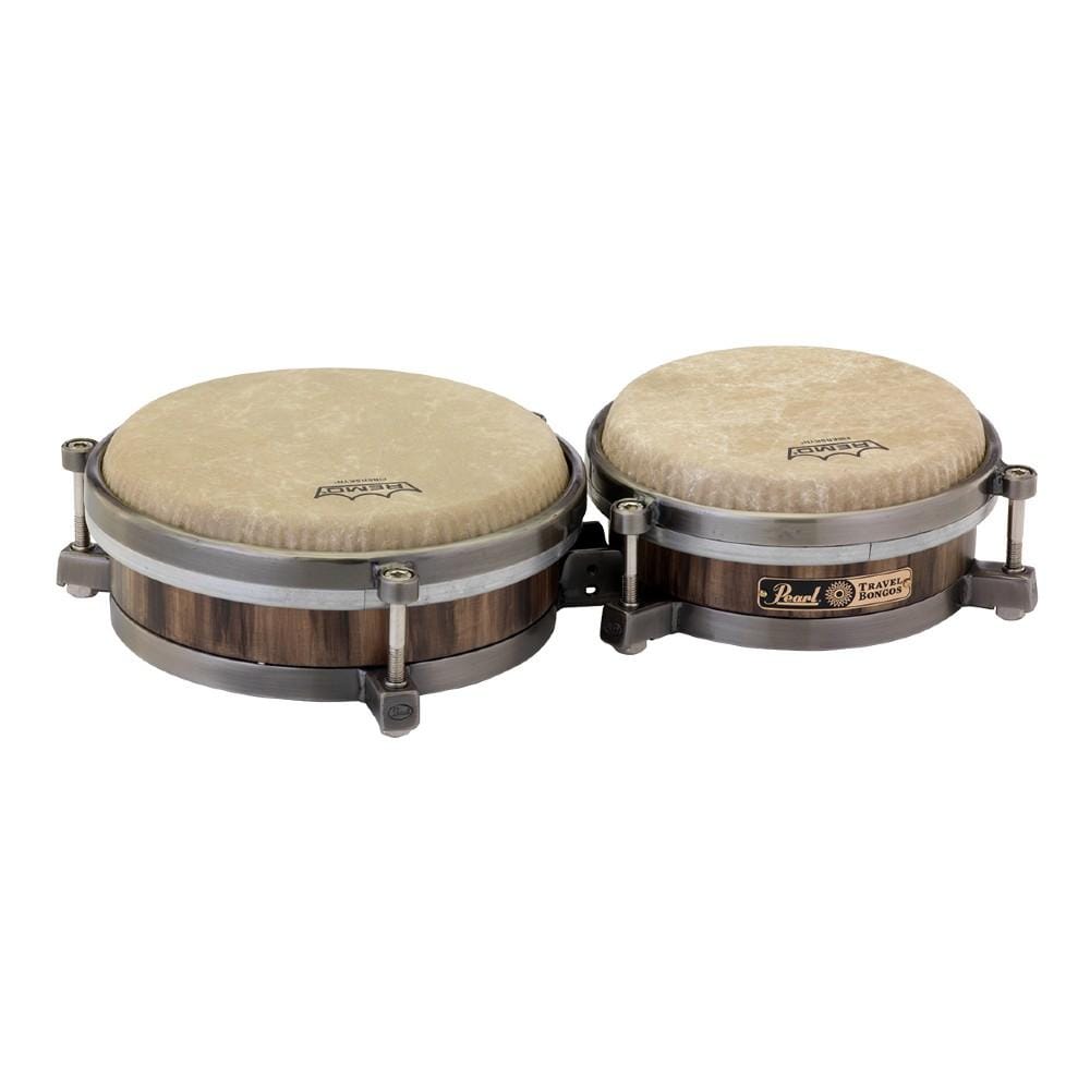 Pearl Bongos Pearl PTB785 7 & 8.5 Inch Travel Bongos- Caramel Brown