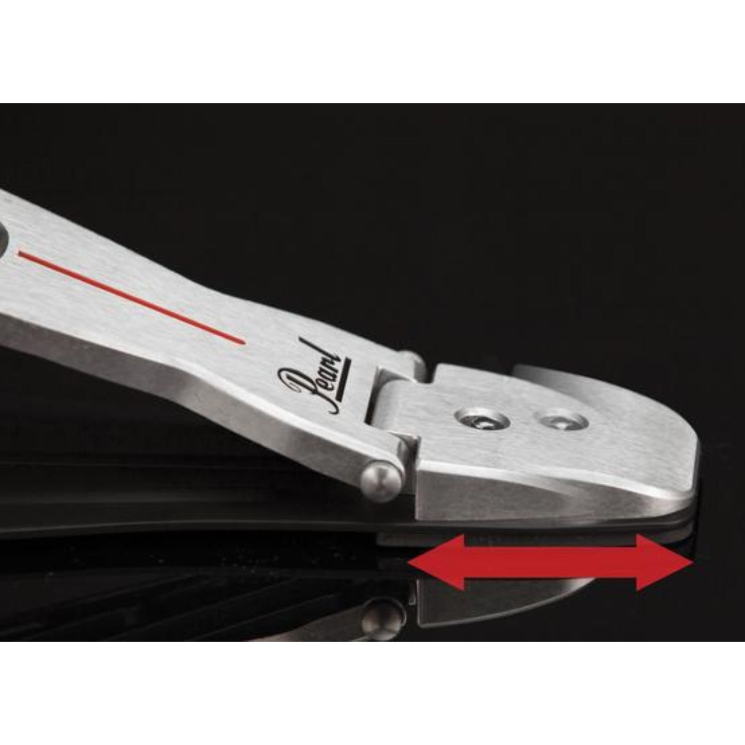 Pearl Drum Pedals Pearl P-2052B Belt Drive Eliminator Redline Double Pedal